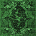 Square Persian Emerald Green Bohemian Rug, abs4531emgrn