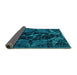 Sideview of Persian Turquoise Bohemian Rug, abs4531turq