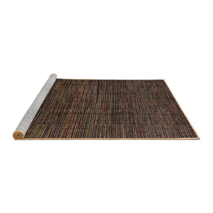 Sideview of Machine Washable Abstract Brown Rug, wshabs4532