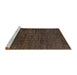 Sideview of Machine Washable Abstract Brown Rug, wshabs4532