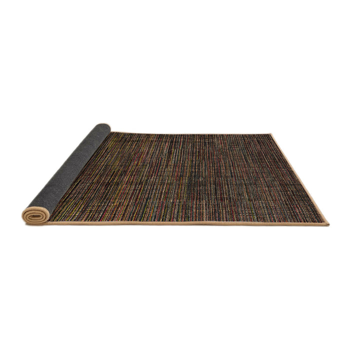 Sideview of Abstract Brown Modern Rug, abs4532