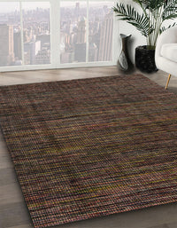 Abstract Brown Modern Rug, abs4532