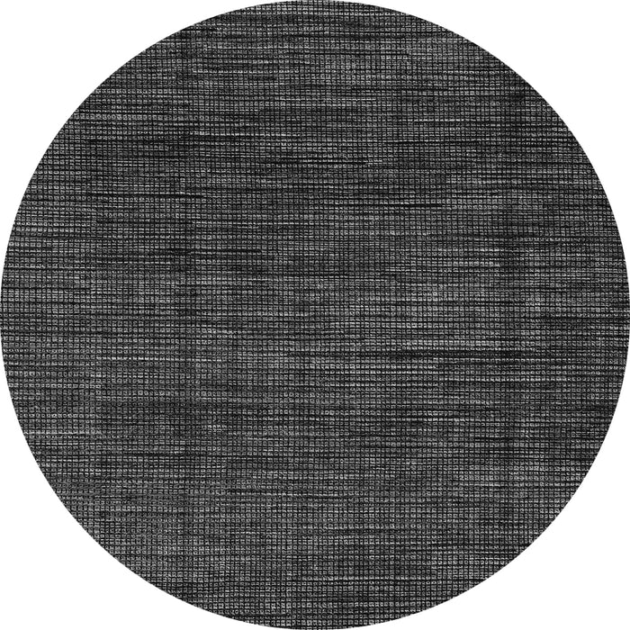Round Abstract Gray Modern Rug, abs4532gry