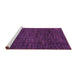 Sideview of Machine Washable Abstract Purple Modern Area Rugs, wshabs4532pur