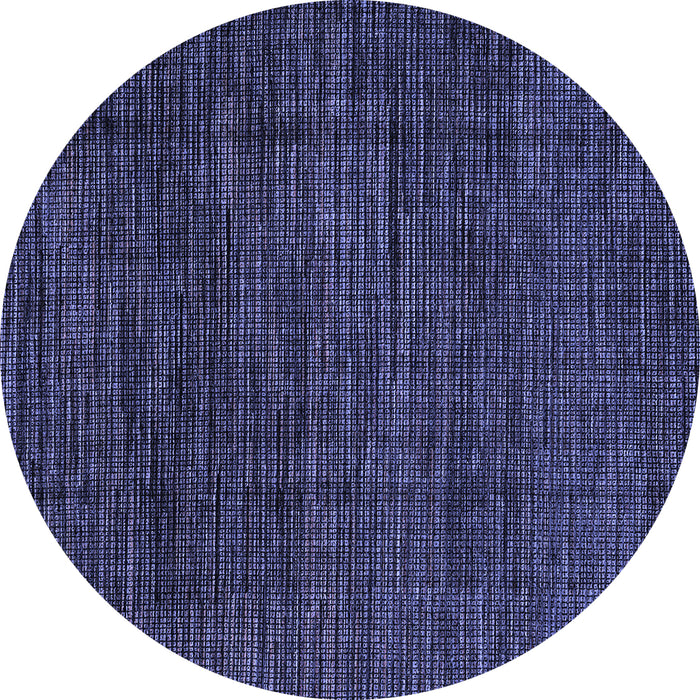 Round Abstract Blue Modern Rug, abs4532blu