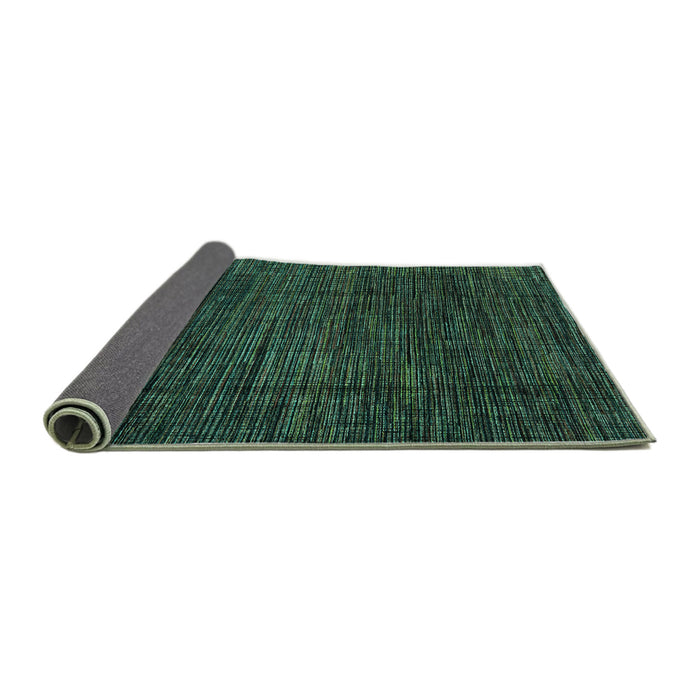 Sideview of Abstract Turquoise Modern Rug, abs4532turq