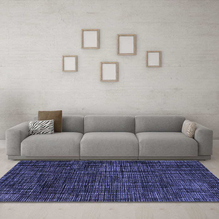 Machine Washable Abstract Blue Modern Rug in a Living Room, wshabs4532blu