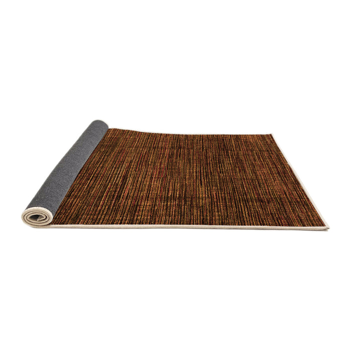 Sideview of Abstract Orange Modern Rug, abs4532org