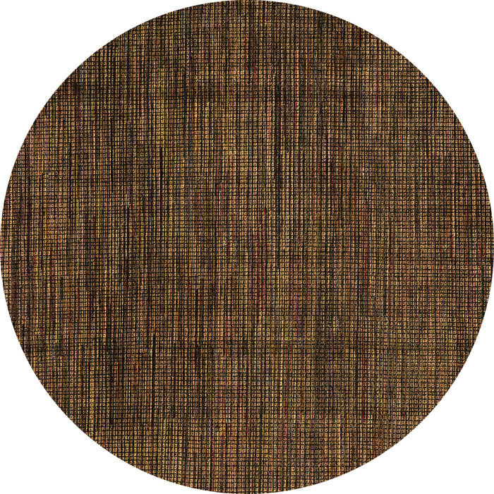 Round Abstract Brown Modern Rug, abs4532brn