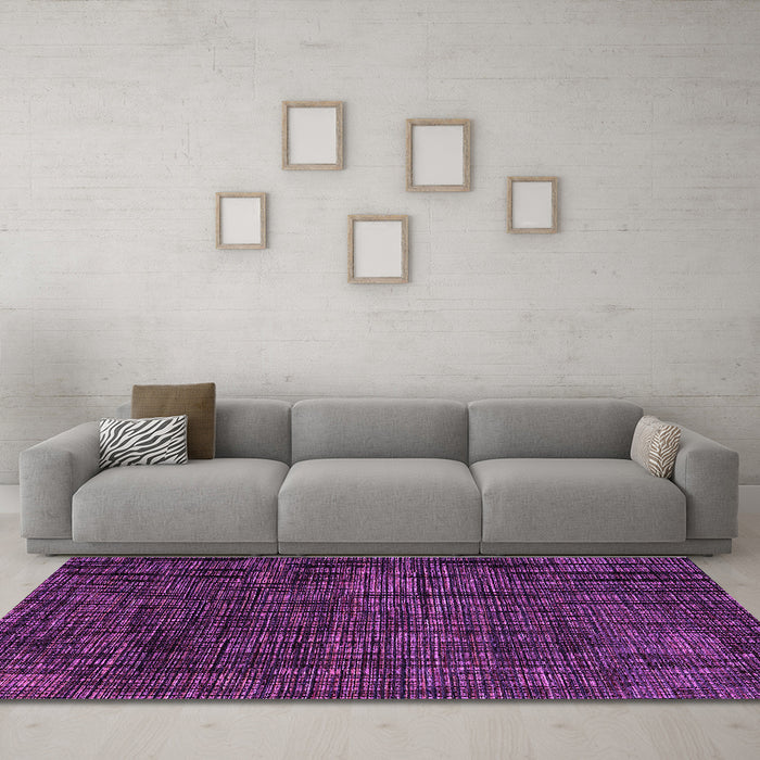 Machine Washable Abstract Purple Modern Area Rugs in a Living Room, wshabs4532pur