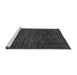 Sideview of Machine Washable Abstract Gray Modern Rug, wshabs4532gry