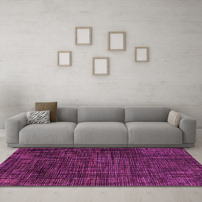 Machine Washable Abstract Pink Modern Rug in a Living Room, wshabs4532pnk