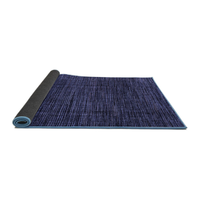 Sideview of Abstract Blue Modern Rug, abs4532blu