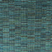 Square Abstract Light Blue Modern Rug, abs4533lblu