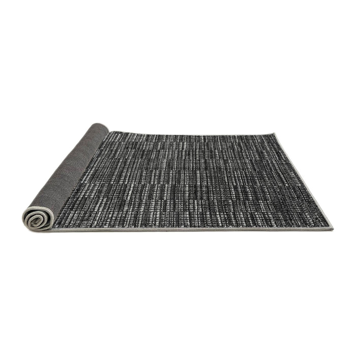 Sideview of Abstract Gray Modern Rug, abs4533gry