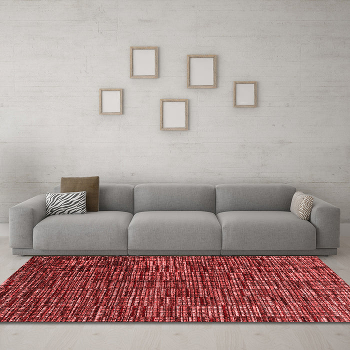 Modern Red Washable Rugs