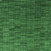 Square Abstract Emerald Green Modern Rug, abs4533emgrn