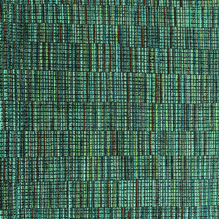 Square Machine Washable Abstract Turquoise Modern Area Rugs, wshabs4533turq