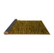 Sideview of Abstract Yellow Modern Rug, abs4533yw