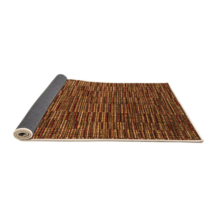 Sideview of Abstract Orange Modern Rug, abs4533org