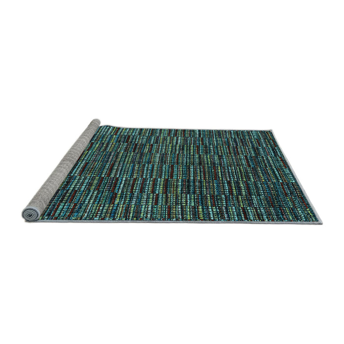 Sideview of Machine Washable Abstract Light Blue Modern Rug, wshabs4533lblu