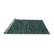 Sideview of Machine Washable Abstract Light Blue Modern Rug, wshabs4533lblu