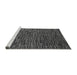 Sideview of Machine Washable Abstract Gray Modern Rug, wshabs4533gry