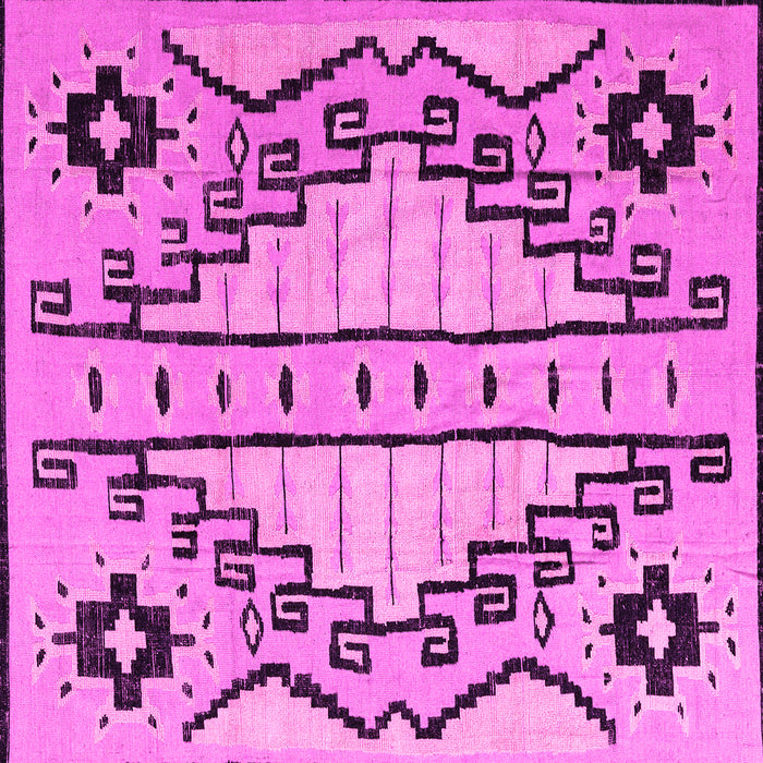 Square Abstract Pink Modern Rug, abs4534pnk