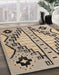 Machine Washable Abstract Brown Rug in a Family Room, wshabs4534