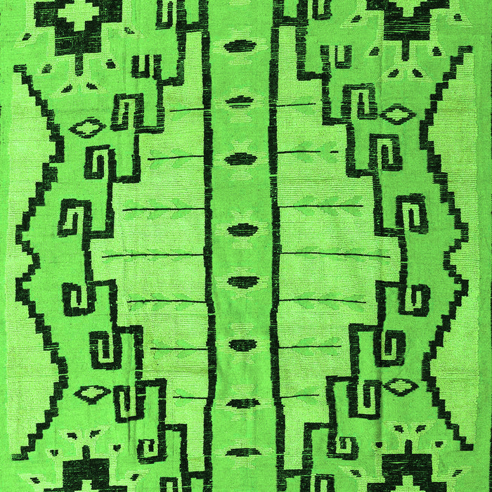 Abstract Green Modern Rug, abs4534grn