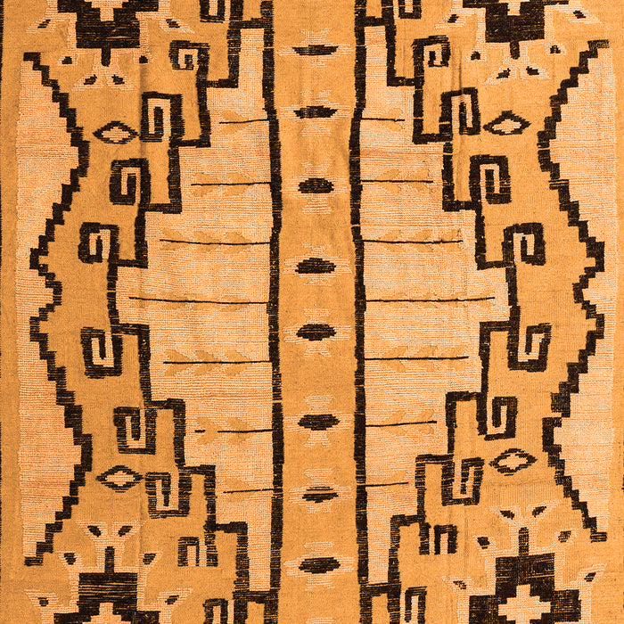 Abstract Orange Modern Rug, abs4534org