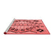 Modern Red Washable Rugs