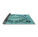 Sideview of Abstract Light Blue Modern Rug, abs4534lblu