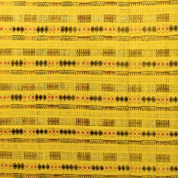 Square Machine Washable Abstract Yellow Modern Rug, wshabs4535yw