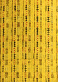 Abstract Yellow Modern Rug, abs4535yw