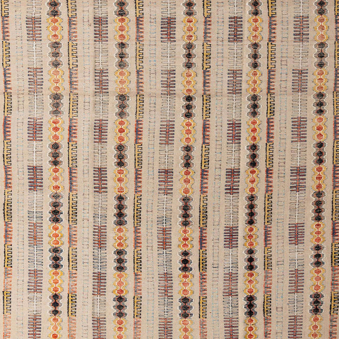 Square Abstract Dark Gold Brown Modern Rug, abs4535