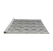 Sideview of Machine Washable Abstract Gray Modern Rug, wshabs4535gry