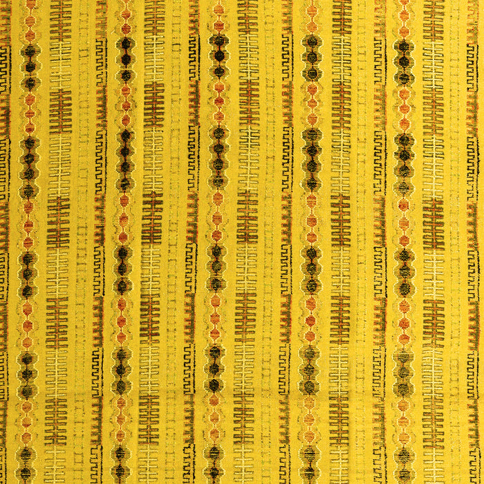 Machine Washable Abstract Yellow Modern Rug, wshabs4535yw