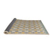 Sideview of Abstract Tan Brown Modern Rug, abs4536