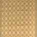 Square Machine Washable Abstract Brown Modern Rug, wshabs4536brn