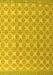 Machine Washable Abstract Yellow Modern Rug, wshabs4536yw