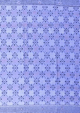 Abstract Blue Modern Rug, abs4536blu