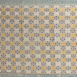 Square Machine Washable Abstract Tan Brown Rug, wshabs4536