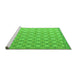 Sideview of Machine Washable Abstract Green Modern Area Rugs, wshabs4536grn