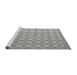 Sideview of Machine Washable Abstract Gray Modern Rug, wshabs4536gry