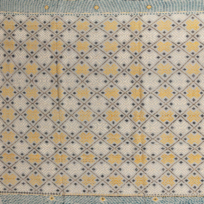 Square Abstract Tan Brown Modern Rug, abs4536