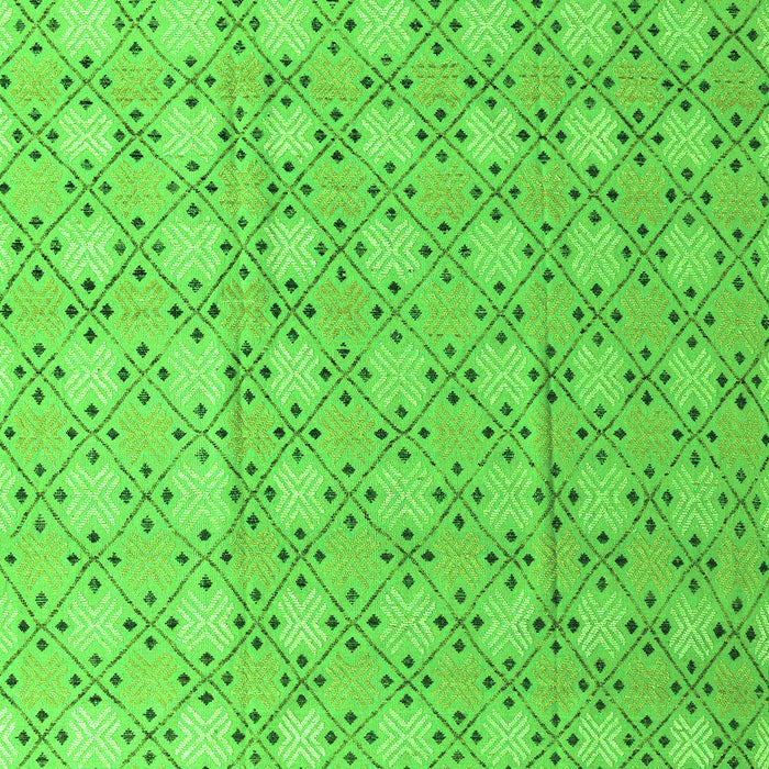 Machine Washable Abstract Green Modern Area Rugs, wshabs4536grn