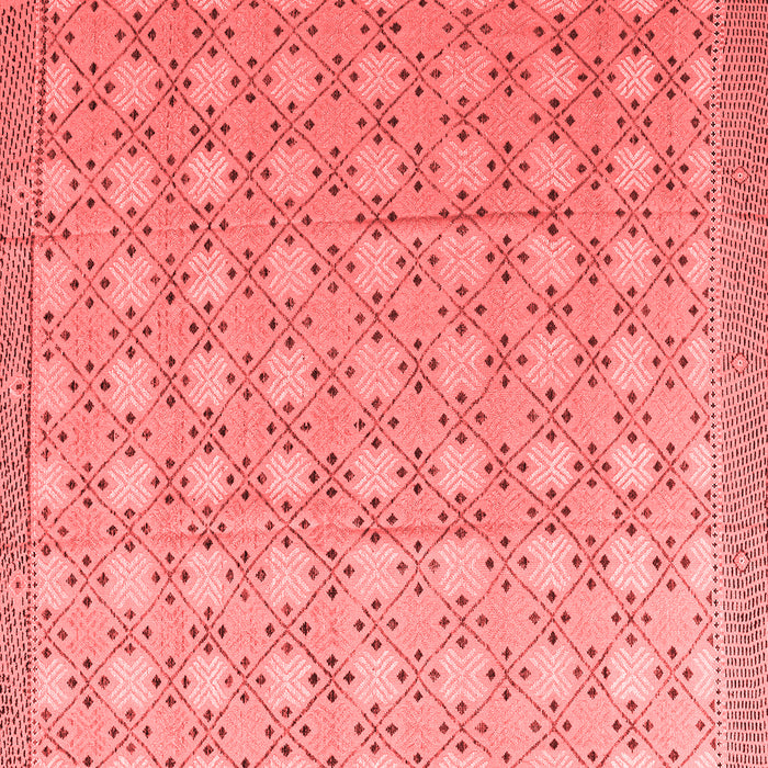 Machine Washable Abstract Red Modern Rug, wshabs4536red