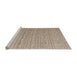 Sideview of Machine Washable Abstract Dark Almond Brown Rug, wshabs4537