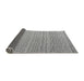 Sideview of Abstract Gray Modern Rug, abs4537gry